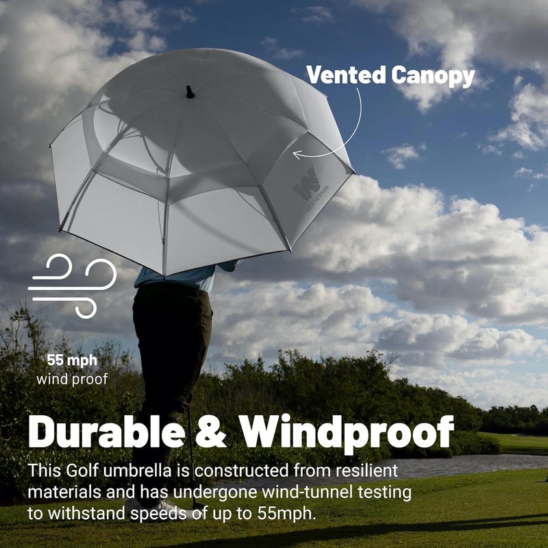 Weatherman Umbrella - Golf Umbrella - Windproof Sports Umbrella Resists Up to 55 MPH Winds - Available in 2 Sizes and 5 Colors - Image 4